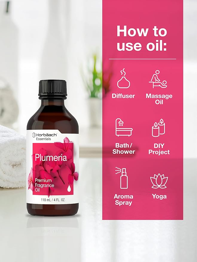 Horbäach Plumeria Fragrance Oil | 4 fl oz | Premium Grade | - Image 3