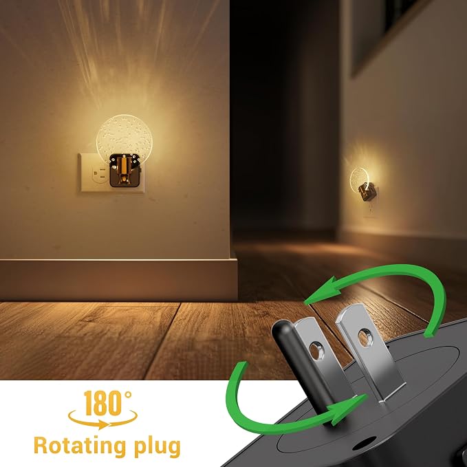 L LOHAS LED Night Lights Plug into Wall, Dusk to Dawn Sensor, 3000K Soft White - Image 4