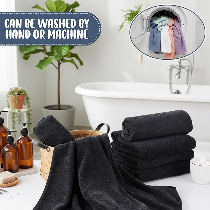 SmoothNovelty 16 Pack Microfiber Bath Towels Bulk 27'' x 60'' Oversized Size - Image 4