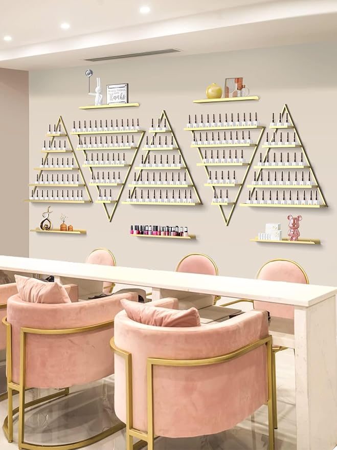 EBANKU 10PCS Nail Polish Racks 5 Tiers Nail Polish Shelf - Image 2