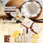 33 Pcs Coconut Vanilla Spa Gift Basket - Image 4