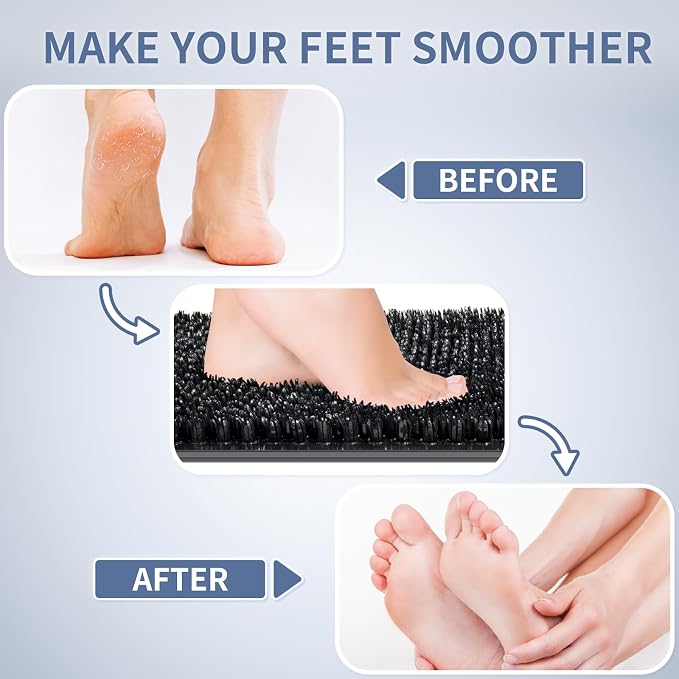 Yolife Shower Foot Scrubber Mat, Anti-Slip Bath Mat - Image 2
