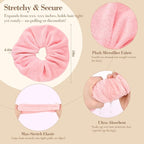 Wecoe Hair Towel Scrunchies 2pcs Soft Absorbent Large Microfiber Hair Drying - Image 6