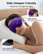 3 Pack Sleep Masks for Side Sleepers, True Blackout 3D Eye Mask for Sleeping - Image 4