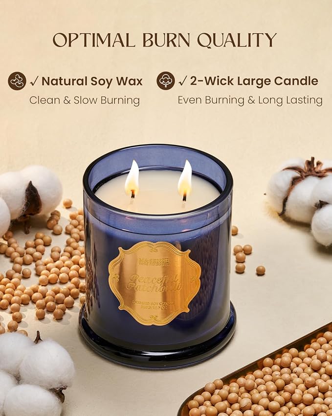 M&SENSE Peaceful Patchouli Soy Candles - Image 4