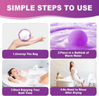 Bath Bombs for Women Gift Set 12 Pack Natural Relaxing Bath Bombs for - Image 6