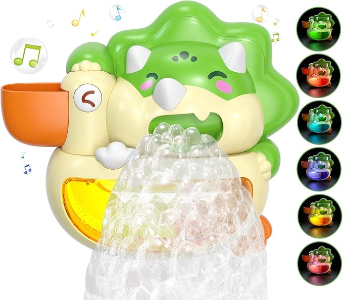 Lehoo Castle Bath Bubble Machine, Light Up Musical Bubble Bath Toys by LehooCastle