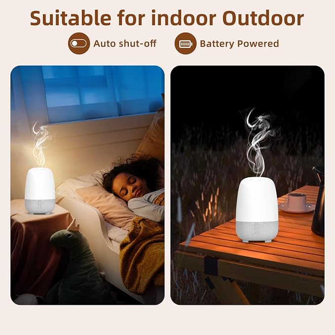 SEEDSEEL 150ML Rechargeable Battery Operated Essential Oil Diffuser, Portable - Image 5