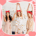 Casoty 12 Pcs Headbands for Makeup, Spa Gifts for Women, Soft Coral Fleece - Image 2