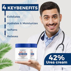 OUKEYA Urea Cream 42% plus Salicylic Acid 2% Net 12.35 Oz Foot & Hand Cream - Image 3