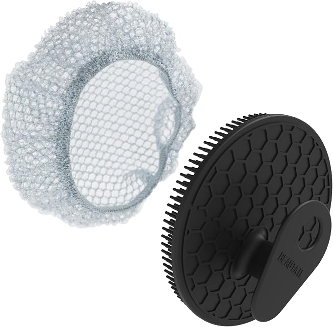 Silicone Body Scrubber with Scrub Net Set, BEAUTAIL 2 Pack by BEAUTAIL