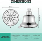 Cobbe Filtered Shower Head, 7 Modes High Pressure Shower Heads - Image 9