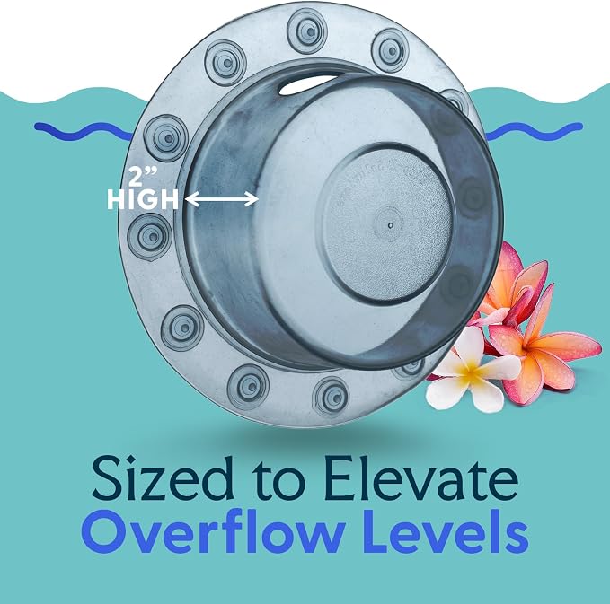 SlipX Solutions Bottomless Bath, Essential Overflow Drain Cover - Image 7