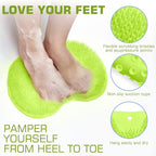 Shower Foot Scrubber Mat Back Washer Back Exfoliating Bath Wash Pad Wall - Image 2
