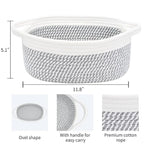 ABenkle Small Basket, Rope Room Shelf Storage Basket, Cat Dog Toys Basket Chest - Image 2