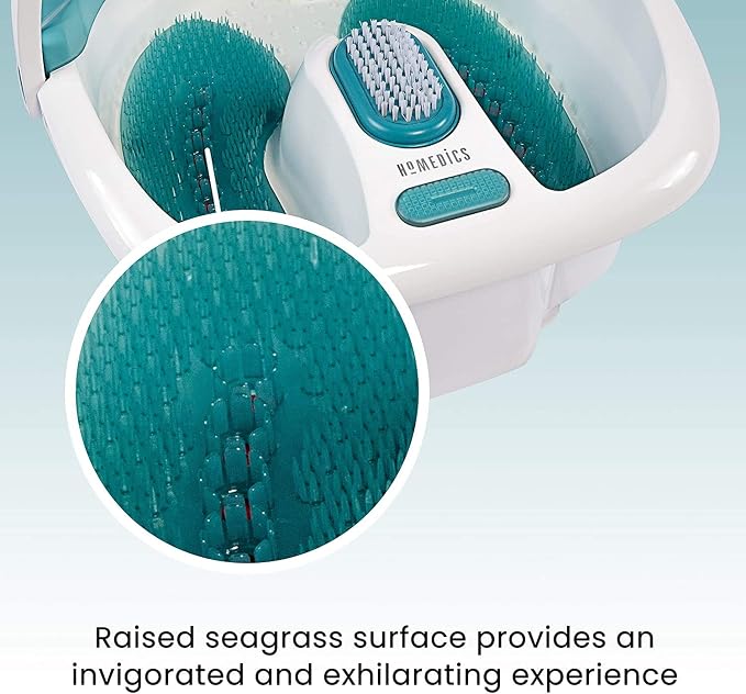 HoMedics Bubble Spa Elite Footbath, 2-in-1 Removable Pedicure Center, Toe-Touch - Image 4