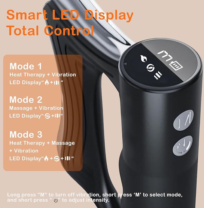 Heated Muscle Scraper Tool –Electric Fascia Knife Massager Heating and Vibration - Image 6