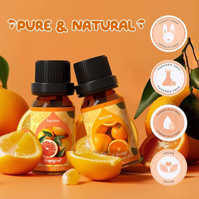 SALKING Citrus Burst Essential Oil Set, Premium Fragrance Oil - Image 5