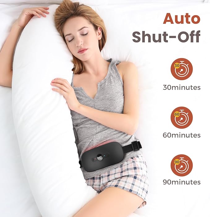 NOWWISH Heating Pad for Period Cramps Pain Relief, Portable Electric Cordless - Image 5