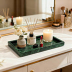 Pure Natural Marble Tray for Bathroom, Sink. Cosmetics, toiletries, etc. can be - Image 6