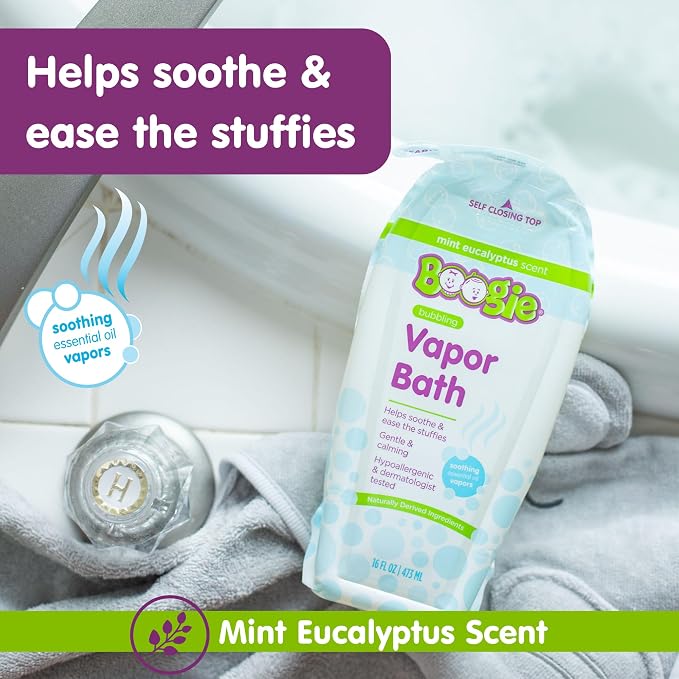 Boogie Kids Botanical Bubble Bath, Soothing Vapor, Made - Image 2