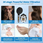 Hibbent Dual Filter All Metal 12" Rainfall Showerhead Combo, High Pressure - Image 4