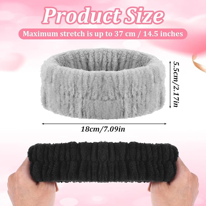 2PCS SPA Headbands, Make Up Headband Hair Headband - Image 2