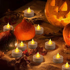 JUNPEI 50Pack Battery Tea Lights Candles- LED Tea Lights Realistic Bright - Image 6