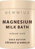 Creamy Magnesium Milk Bath Soak Powder Moisturize Soften Skin Coconut Vanilla by NewMiuz