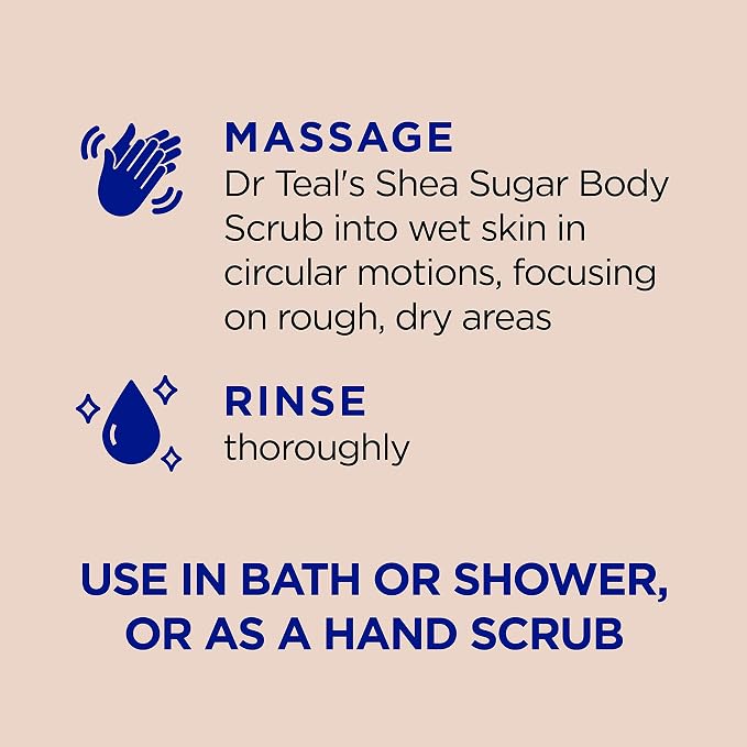 Dr Teal's Shea Sugar Body Scrub, Shea Butter - Image 3