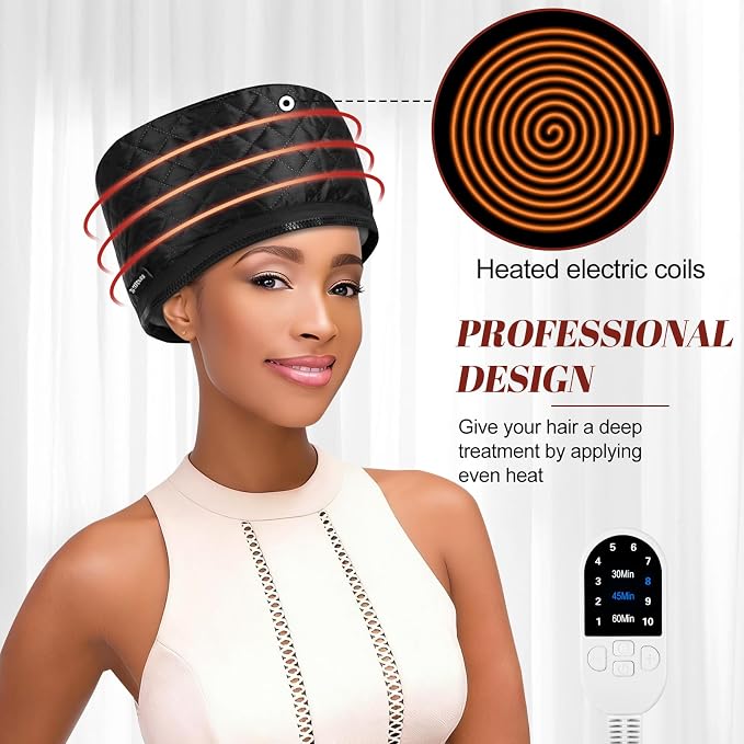 TEPENAR Hair Steamer for Deep Conditioning: Upgraded Heat Cap - Image 2