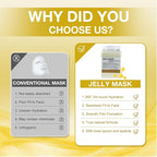Jelly Mask for Facials Professional, Hydrating & Moisturizing Peel-Off Natural - Image 6