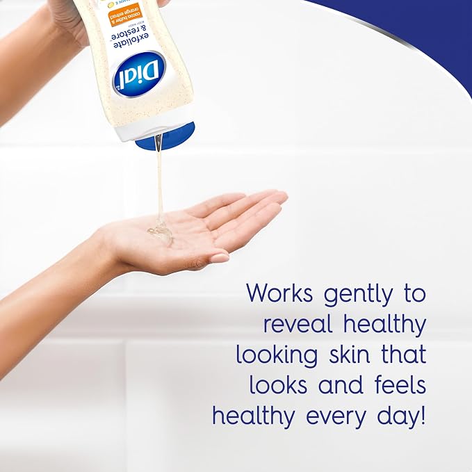 Dial Body Wash, Exfoliate & Restore Cocoa Butter & Orange Extract, 16 Fl Oz - Image 5