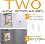 Gold Wall Mounted Heated Towel Rack, Timer & Temperature Control Electric Towel - Image 6