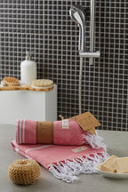 Hand Towels - Set of 2, Decorative Peshtemal Cotton Hand Towels - Image 8