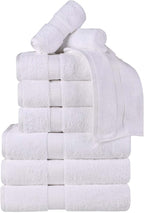 Superior Egyptian Cotton Pile 9 Piece Towel Set, Includes 3 Bath, 3 Hand - Image 2