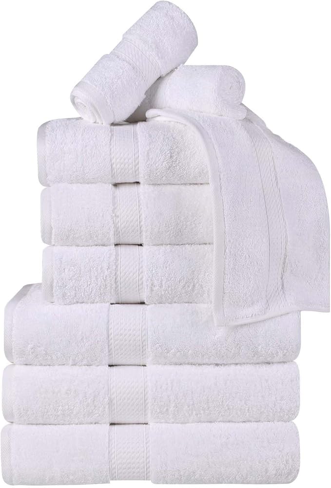 Superior Egyptian Cotton Pile 9 Piece Towel Set, Includes 3 Bath, 3 Hand - Image 2