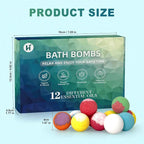 Bath Bombs Birthday Gifts for Women & Men Set, 12 Pack Handmade Natural Organic - Image 9