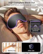 WAOAW Sleep Mask for Men Women: Blackout Eye Masks for Sleep - Image 3