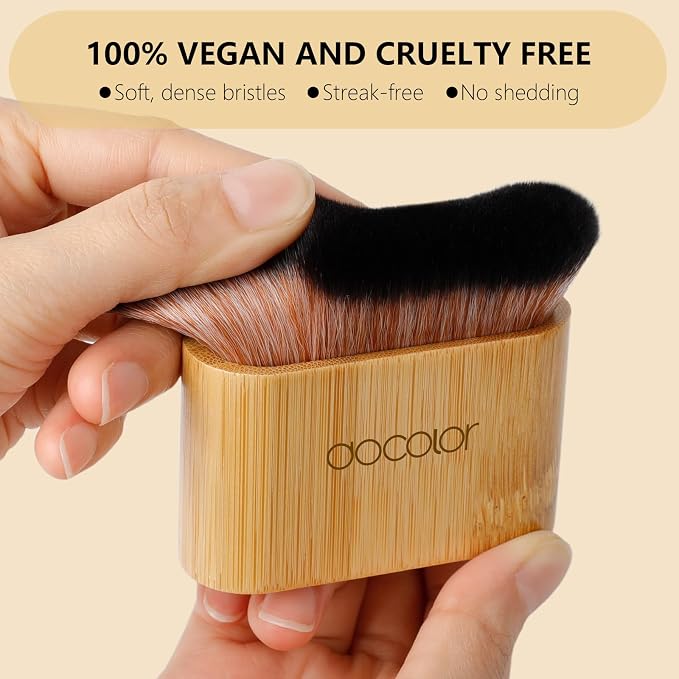 docolor Self Tanner Brush Large Body Makeup Brush, Soft Vegan Tanning Brush no - Image 5
