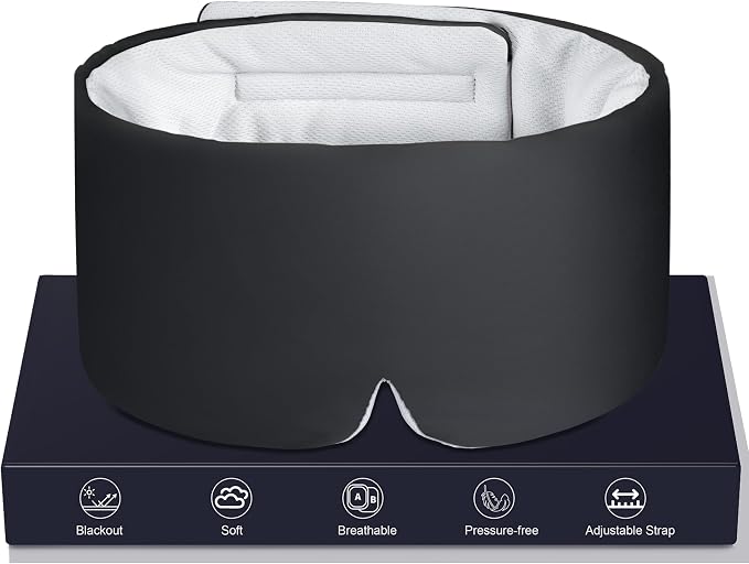 LOVE EYE Dual Side Sleep Mask, Ice Silk Eye Sleeping Mask & Blindfold by LOVEEYE