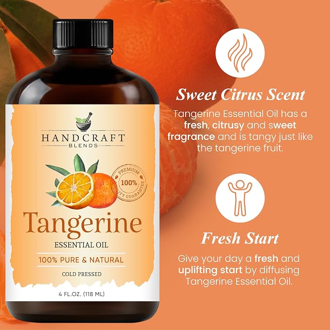 Handcraft Blends Tangerine Essential Oil – Huge 4 Fl Oz – 100% Pure and Natural - Image 4