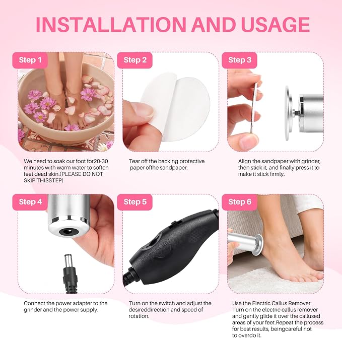 Foot File Callus Remover for Feet: Profesional Pedicure Tool for Summer - Image 8
