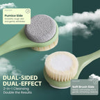 Back Scrubber for Shower, Long Handle Exfoliating Brush, Dual-Sided Bath Brush - Image 3