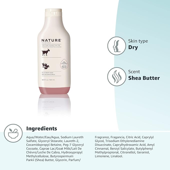 Nature by Canus Goat Milk Body Wash, Moisturizing Shea Butter Cleanser - Image 6
