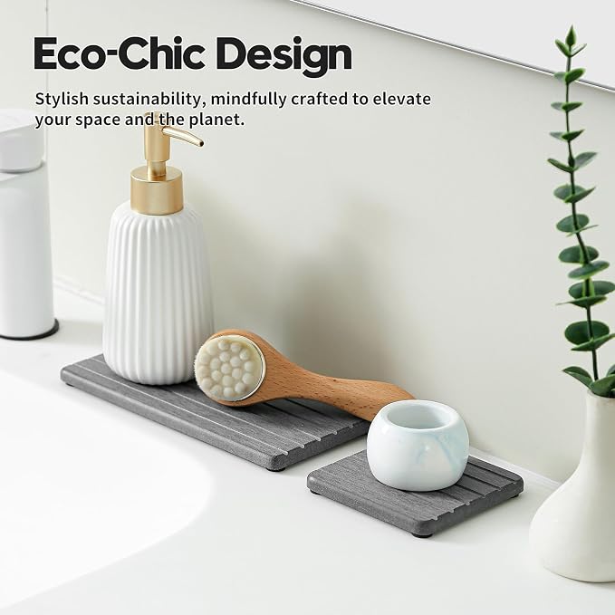 3 Pack Diatomite Stone Sink Tray, Water Absorbing Mat - Image 5