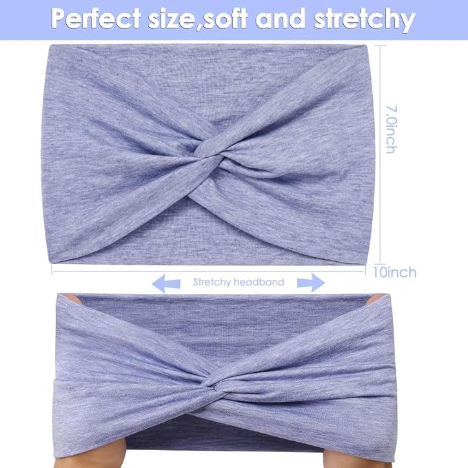 HAUHC Extra Wide Headbands for Women, Boho Headbands for Women's Hair - Image 5