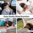 LitBear Long Lash Sleep Mask for Women Men Side Sleeper, 3D Contoured Light - Image 7