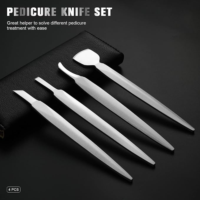 FERYES Pedicure Knife Ingrown Toenail Kit, Top Notch Foot Blade - Image 2