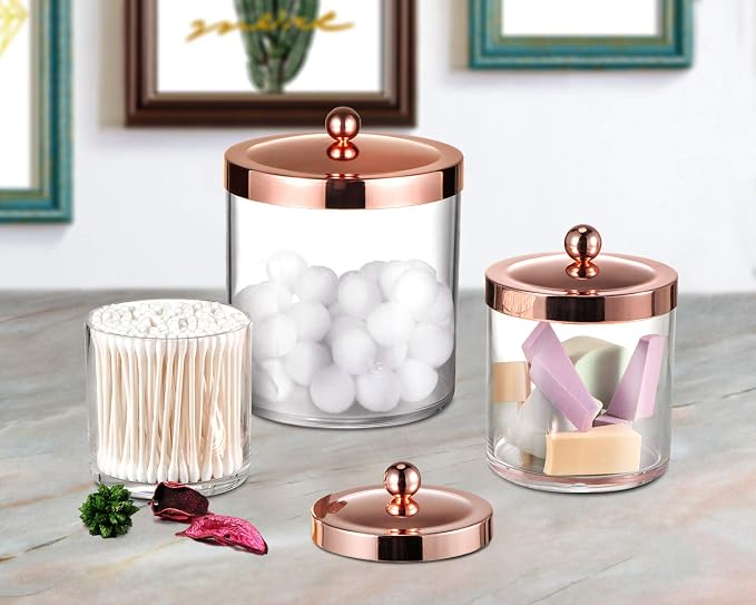 SheeChung 3-Pack Plastic Apothecary Jars - Image 8